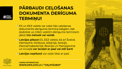 Ceļo droši infografika