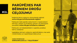 Ceļo droši infografika