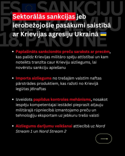Sankciju 18. pakotnes infografika - 3. daļa