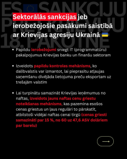 Sankciju 18. pakotnes infografika - 4. daļa