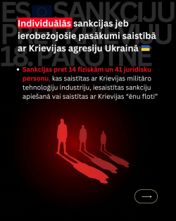 Sankciju 18. pakotnes infografika - 5. daļa