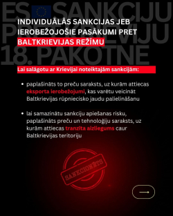 Sankciju 18. pakotnes infografika - 7. daļa