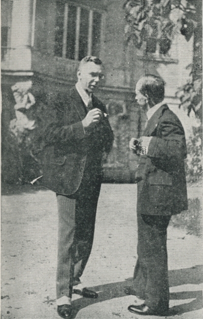 Z. A. Meierovics un Edvards Benešs (1884 - 1948) - Čehoslovākijas ārlietu ministrs 1918. - 1935. gadā.