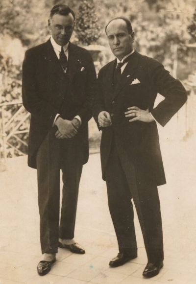 Z. A. Meierovics un Benito Musolini