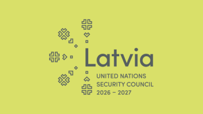 Latvia’s candidacy to the United Nations Security Council (2026–2027) logo