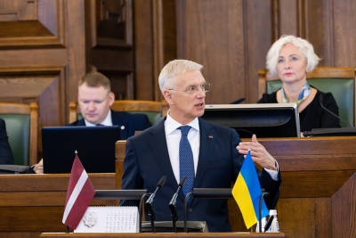 Krišjānis Kariņš Saeimas ārpolitikas debatēs