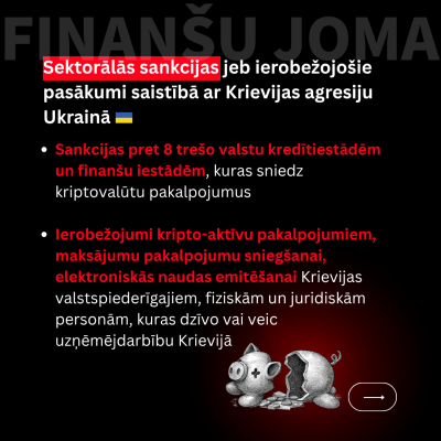 Sektorālās sankcijas jeb ierobežojošie pasākumi saistībā ar Krievijas agresiju Ukrainā (4. daļa)