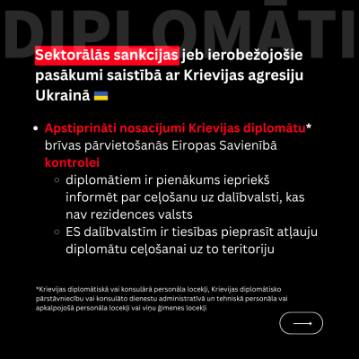 Sektorālās sankcijas jeb ierobežojošie pasākumi saistībā ar Krievijas agresiju Ukrainā (7. daļa)