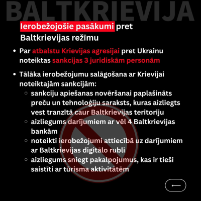 ES sankciju 20. kārta pret Krieviju - 10. daļa