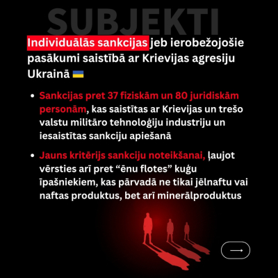 ES sankciju 20. kārta pret Krieviju - 8. daļa