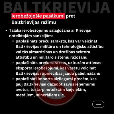 ES sankciju 20. kārta pret Krieviju - 9. daļa