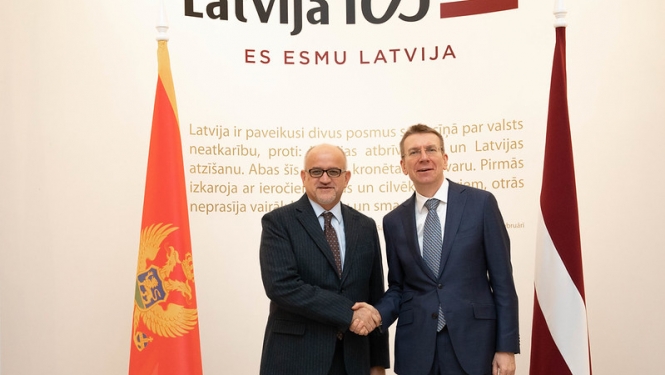Ārlietu ministrs: Melnkalnes dalība NATO paplašinātās klātbūtnes kaujas grupā Latvijā ir nozīmīgs ieguldījums Baltijas reģiona drošības stiprināšanā