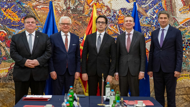 Ārlietu ministrs pauž stingru atbalstu ES iestāšanās sarunu sākšanai ar Ziemeļmaķedoniju