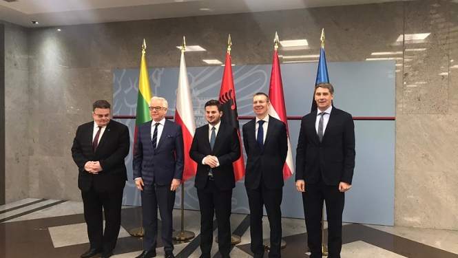 Edgars Rinkēvičs atbalsta sarunu sākšanu par Albānijas iestāšanos Eiropas Savienībā