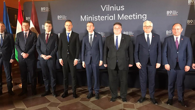The Bucharest Nine Foreign Ministers of NATO gather in Vilnius