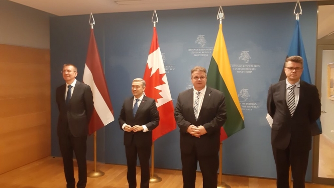 E. Rinkēvičs Baltijas valstu un Kanādas ārlietu ministru tikšanās uzsver transatlantiskās partnerības nozīmi Eiropas un pasaules drošībai