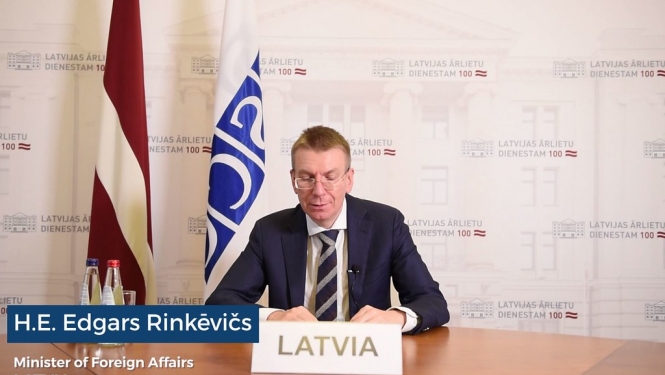 Edgars Rinkēvičs piedalās ikgadējā EDSO Ministru padomes sanāksmē