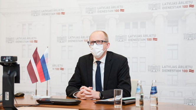 Ārlietu ministrijas valsts sekretārs tiekas ar Krievijas vēstnieku Latvijā Jevgeņiju Lukjanovu viņa atvadu vizītē