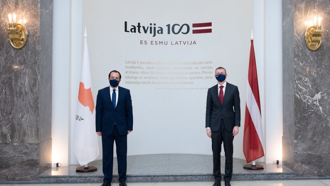 Ministrs Edgars Rinkēvičs tiekas ar Kipras Republikas ārlietu ministru