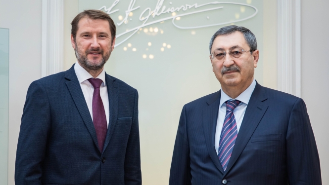 Latvijas Ārlietu ministrijā uzņem Azerbaidžānas ārlietu ministra vietnieku