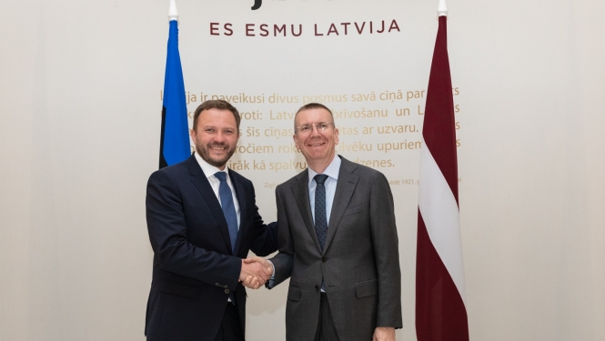 Edgars Rinkēvičs: Latvijas un Igaunijas attiecības ir teicamas