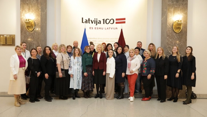 Latviju mācību vizītē apmeklē rekonstrukcijas projekta “Černihiva: karā cietušo sieviešu spēcināšana un atbalsts” dalībnieki