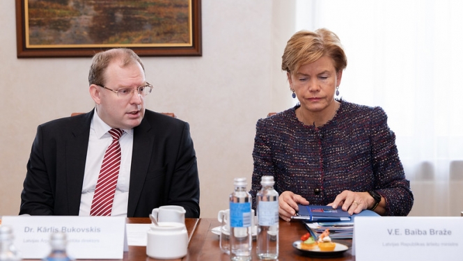 Ārlietu ministre Baiba Braže Ārpolitikas ekspertu padomes sēdē