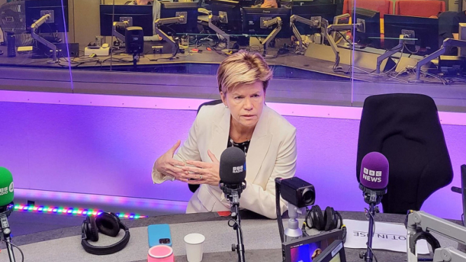 Baiba Braže BBC studijā
