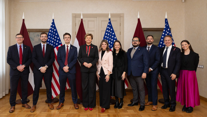 Baiba Braže un ASV Kongresa padomnieku delegācija