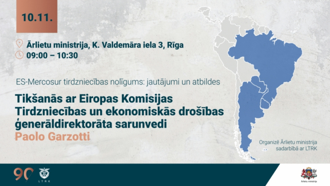 ES–Mercosur tirdzniecības nolīgums jautājumi un atbildes pasākuma plakāts
