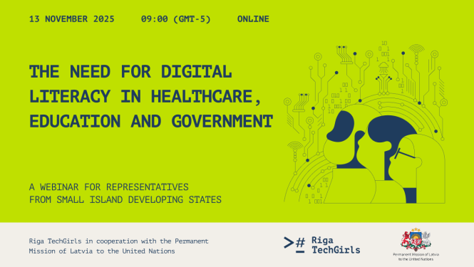 Semināra par digitālo pratību plakāts