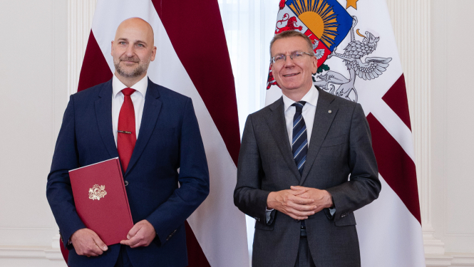 Ģirts Jaunzems un Edgars Rinkēvičs