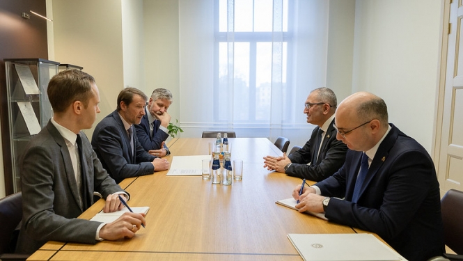 Ārlietu ministrijas valsts sekretāra vietnieks-politiskais direktors Andžejs Viļumsons tiekas ar Azerbaidžānas vēstnieku Latvijā Elnur Sultanov