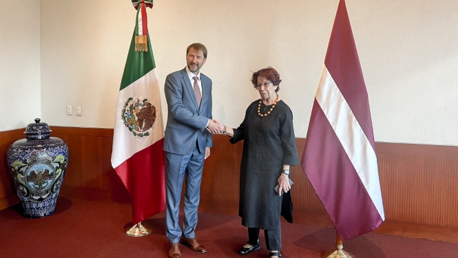 Andžejs Viļumsons un Carmen Moreno Toscano