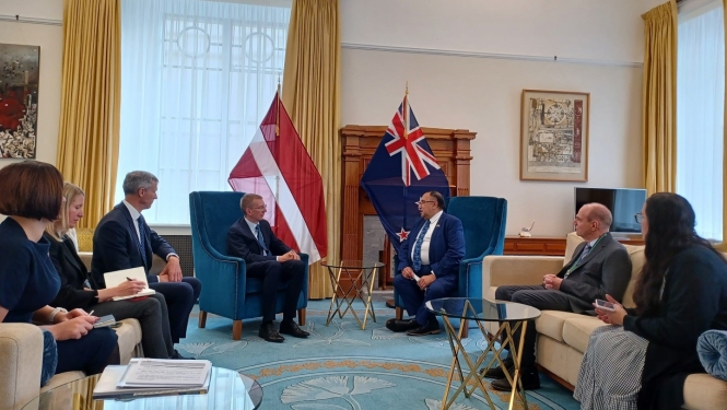 Ārlietu ministrs E. RInkēvičs tiekas ar Jaundzēlandes amatpersonām