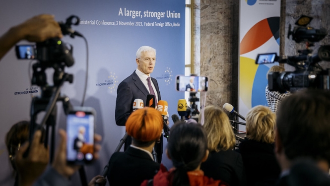 Krišjānis Kariņš Vācijas Ārlietu ministrijas rīkotajā ārlietu ministru konferencē