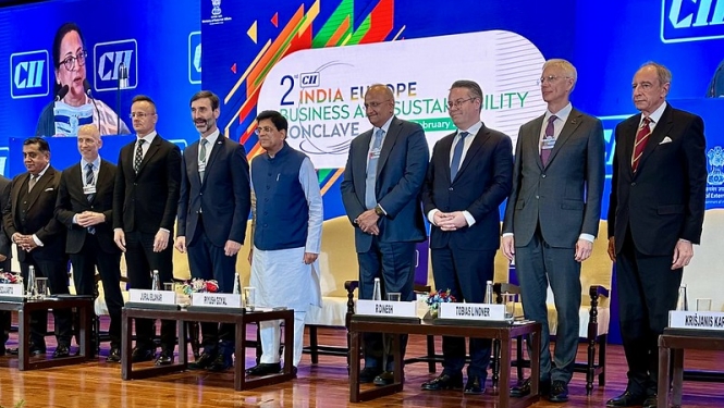 Krišjānis Kariņš Indijas un Eiropas uzņēmējdarbības ilgtspējas konklāva īpašajā plenārsēdē