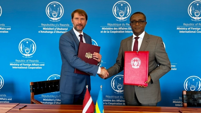 Latvija un Ruanda apņemas veicināt ekonomisko sadarbību un paraksta memorandu par politiskajām konsultācijām