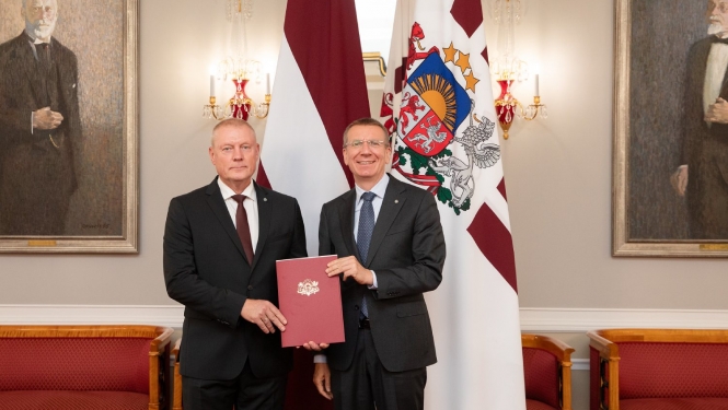 Akreditācijas vēstuli saņem Latvijas vēstnieks Azerbaidžānā Edgars Skuja