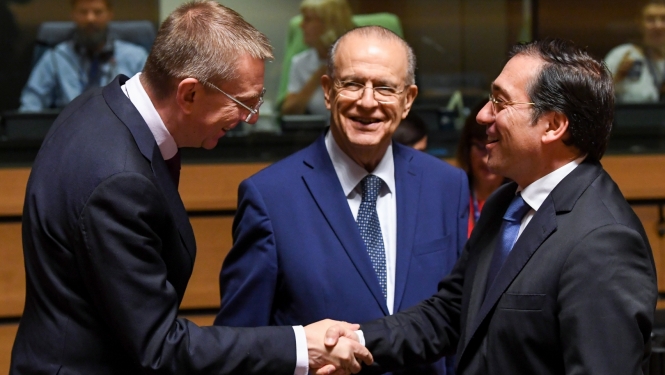 Ārlietu ministrs ES Ārlietu padomes sēdē