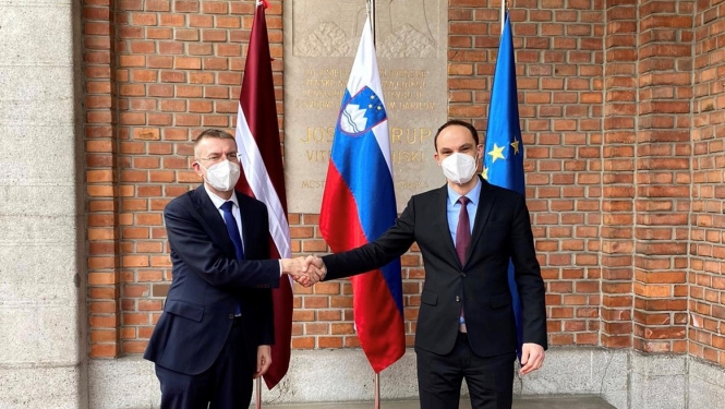 Slovēnijas Republikā uzturējās Latvijas Republikas ārlietu ministrs Edgars Rinkēvičs