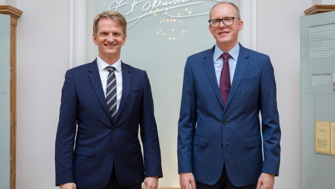 Valsts sekretārs Andris Pelšs pieņem Islandes vēstnieku akreditācijas vizītē
