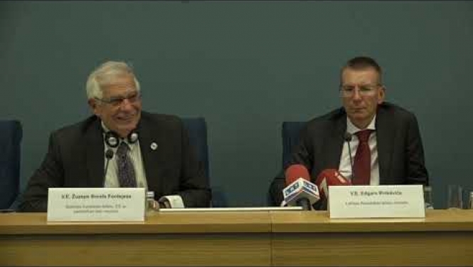 Joint press conference of the Foreign Ministers of Latvia and Spain