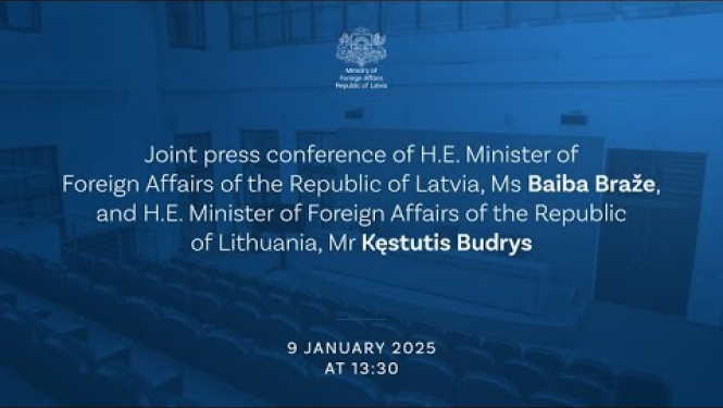Joint Press Conference of Foreign Ministers of Latvia and Lithuania