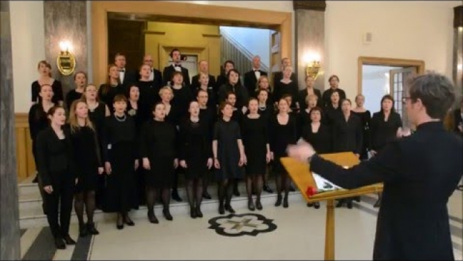 First performance of the Latvian Diplomatic Choir in honour of Europe Day