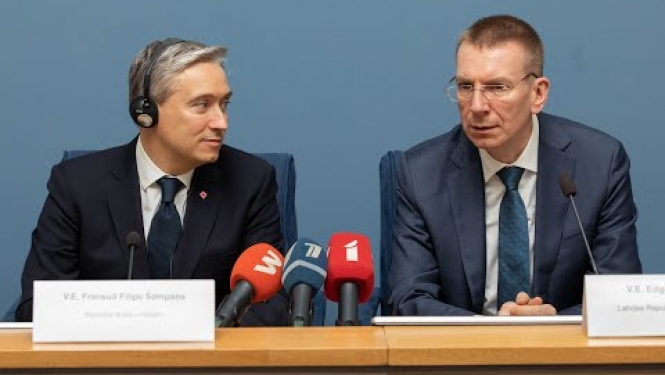 Latvijas un Kanādas ārlietu ministru preses konference
