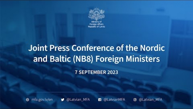 Joint press conference of the Nordic and Baltic (NB8) Foreign Ministers