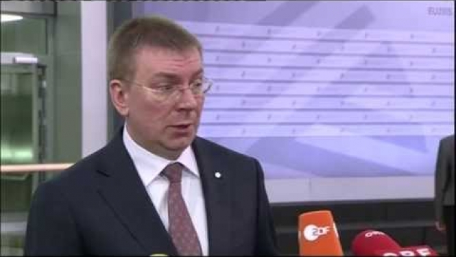 Edgara Rinkēviča ierašanās uzruna ES ārlietu ministru neformālajā sanāksmē (Gymnich) Rīgā