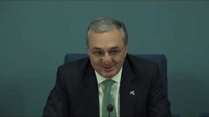 Latvijas un Armēnijas ārlietu ministru kopīgā preses konference