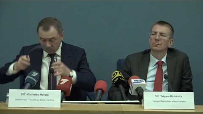 Joint press conference of Foreign Ministers of Latvia and Belarus (in russian)
